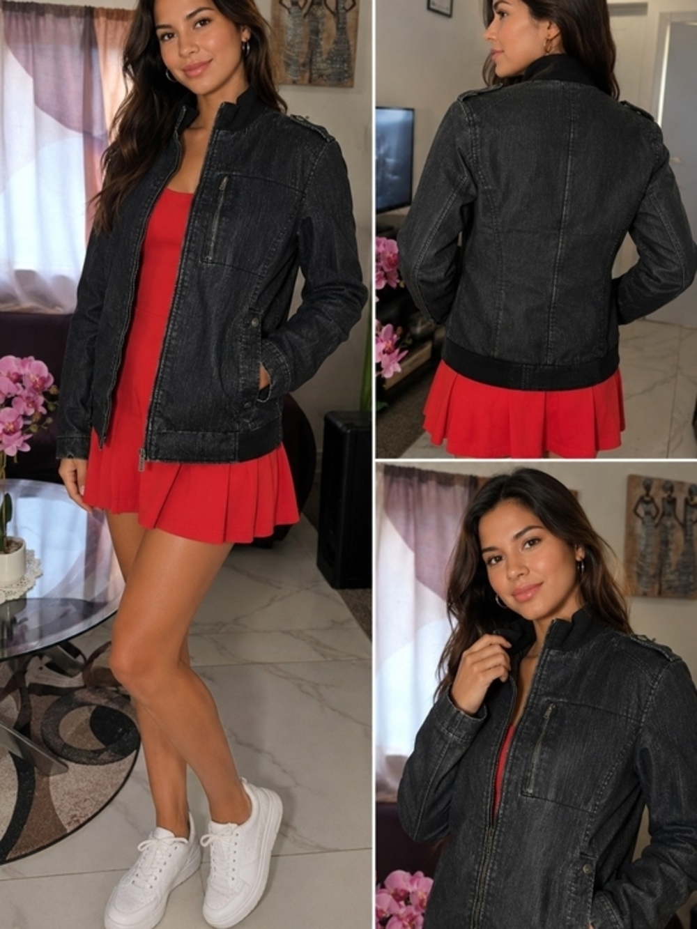 Buffalo David Bitton Black Washed Denim Jacket